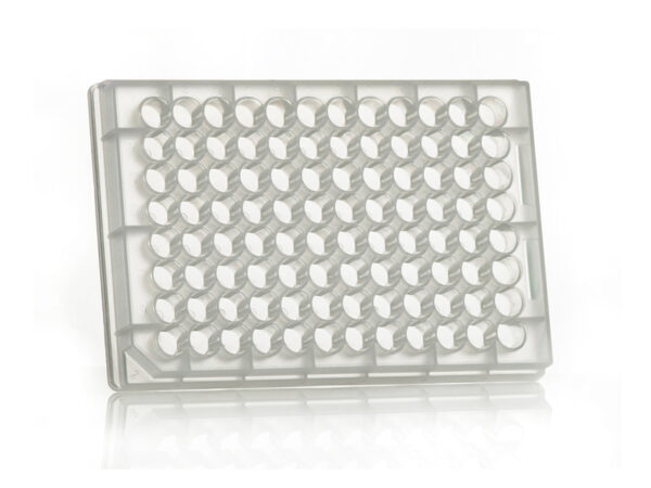 96 Round Well Microplate; 350 ul round wells, U-shaped bottom, clear PP, 100 plates