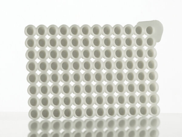 96 Round Well Sealing Cap Mat; white TPE, 100 mats