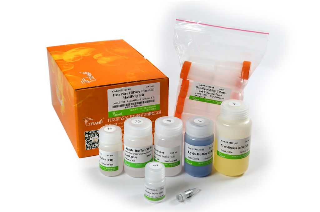 EasyPure EndoFree Plasmid MaxiPrep Kit, 10rxs