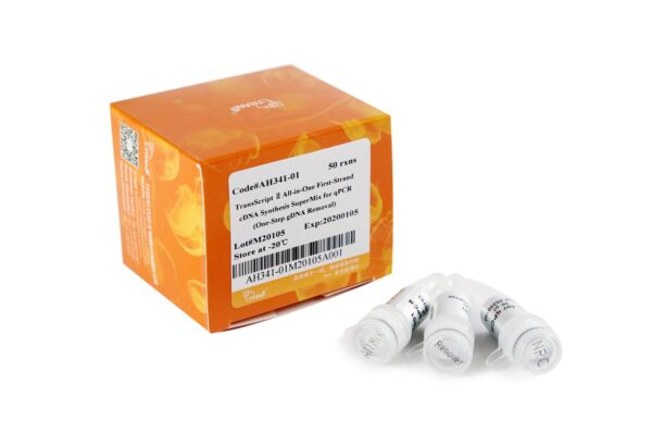 TransScript® II All-in-One First-Strand cDNA Synthesis SuperMix for qPCR (One-Step gDNA Removal) (50 rxns×20 µl system)